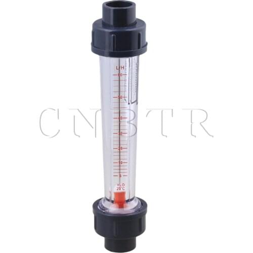 CNBTR 1.02 x 7.87 inch Plastic Metal 6-60L/H Plastic Tube Type Liquid Water LZS-15 Flow Meter