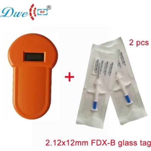 DWE CC RF access control card reader pets microchip scanner orange FDX-B glass tag readers