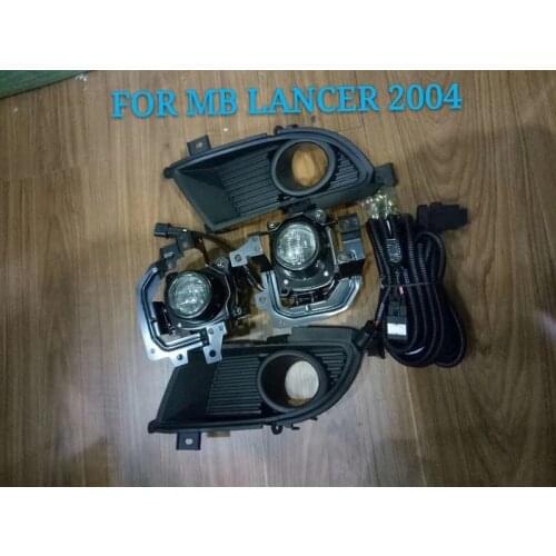 Eosuns Halogen Fog Lamp Front Bumper Light +fog Lamp Cover for Mitsubishi Lancer 2004