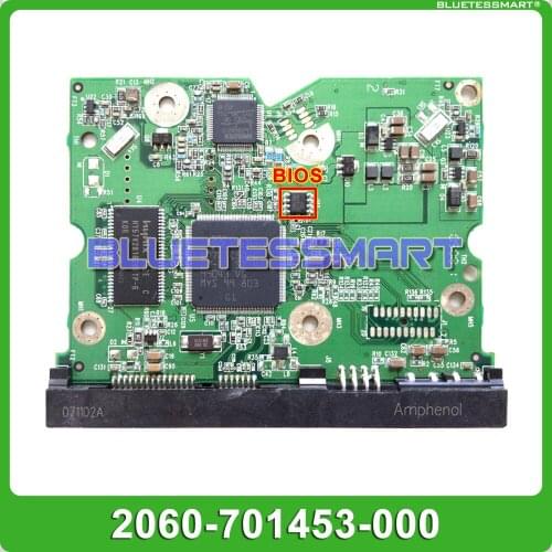 HDD PCB circuit board 2060-701453-000 REV A for WD 3.5 SATA hard drive repair data recovery