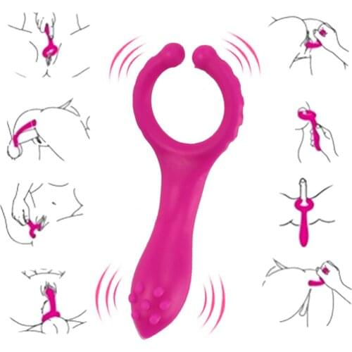 1 x Vibrating Clip New Silicone G spot Stimulate Vibrators Dildo Nipple Clip Masturbate vibrator Adults Sex Toys