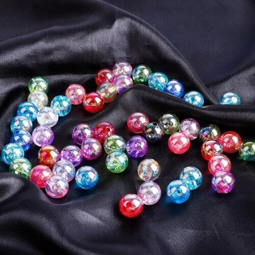 8mm Hole 2mm 50 pcs Round Spacer Loose Acrylic Beads For Jewelry Making Diy Earring Handmade Accessoire Wholesale Supply