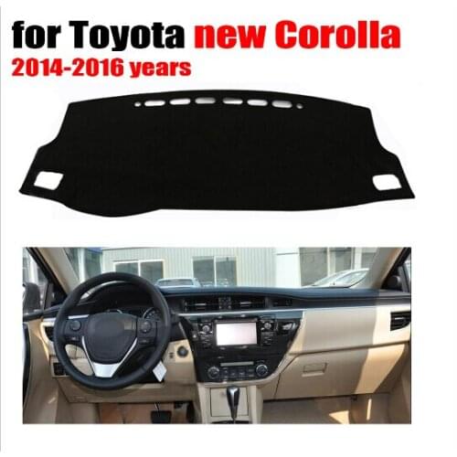 Car dashboard cover mat for TOYOTA New COROLLA 2014-2016 years Left hand drive dashmat pad dash mat covers dashboard accessories