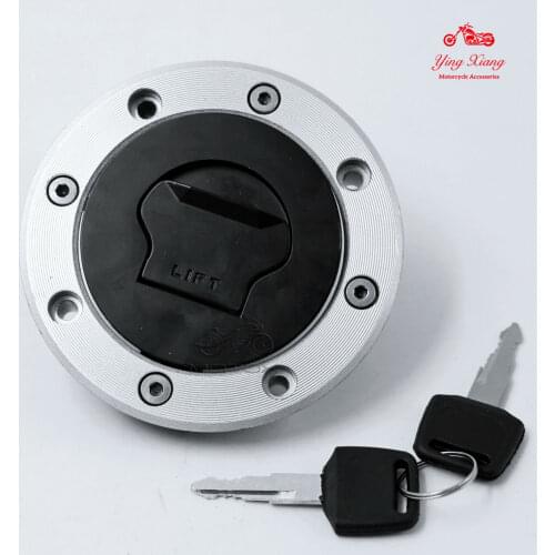 Gas Fuel Tank Cap With Key Fit For Suzuki GSF250/400/600 GS500 XF650 DR800 VX800