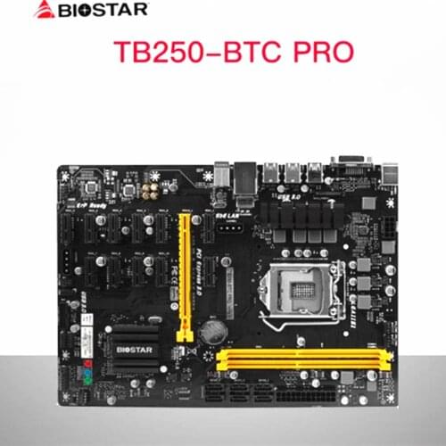 B250 MINING EXPERT TB250-BTC PRO TB250A-BTC PRO12 PCI-E Mining Motherboard Support 12Video Card LGA 1151 DDR4