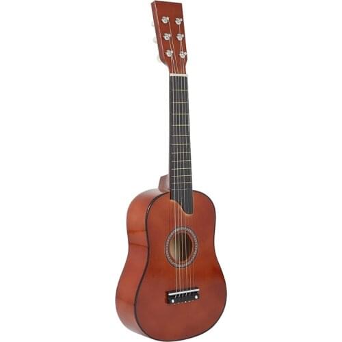 25Inch Mini Small Guitar Basswood 6 Strings Acoustic Guitar with Pick Strings for Beginner Children Kids Gift