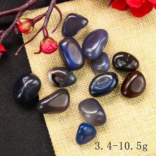 Natural Agate Gravel Potted Stone Decoration Balcony Ground Fish Tank Landscaping Crystal Purification Ornamental Ornaments 50g