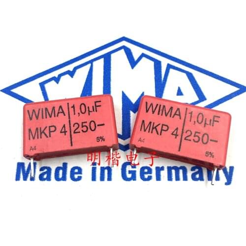 10-20pcs German Weimar Capacitor WIMA MKP4 250V 1UF 1.0UF 250V 105 foot distance 22.5mm