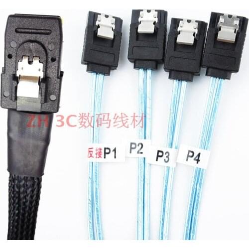 New SATA to SFF8087 Reverse Mini SAS Line Reverse Hard Disk Backplane to Motherboard Data Line 1 Meter