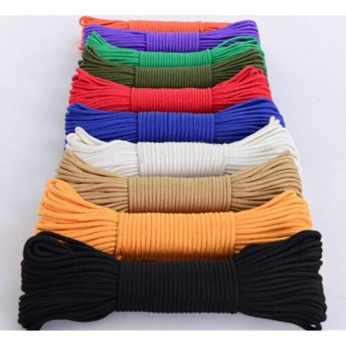 Braided Nylon Rope Polypropylene Camping Tent Climbing Bundling Rope Sailing Line Pulley Rope Survival Parachute Cord Diy Crafts