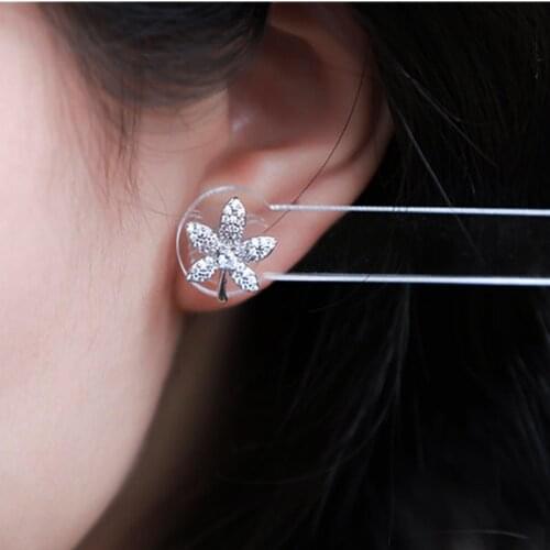 Transparent Acrylic Earring Try On Stick Forecast Shop Special Tool Ear Stud Jewelry Trial Display Holder Rack for Live Stream
