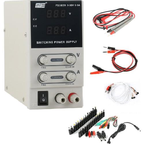 PS3005 Professional 30V 5A Adjustable Precision Digital DC Switching Power Supply Phone Repair Kit DC Jack EU/US/UA Plug