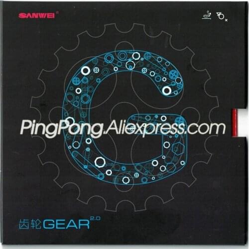 SANWEI GEARS 2.0 / GEAR 2.0 (Backhand Counter-attack) SANWEI Table Tennis Rubber SANWEI Ping Pong Sponge