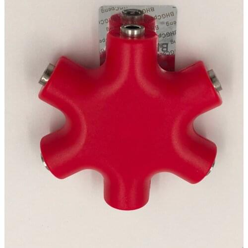3.5mm to Multi 3.5mm Splitter 6 Ports Eaphone Adapter Music Share For Phone Tablet 5 Colors 1Pcs