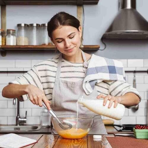 Steel Mini Kitchen Egg Tools Whisk Beater Handheld Mixer Coffee Sauce Foamer Blender Spring Milk Frother Creamy Q0D8