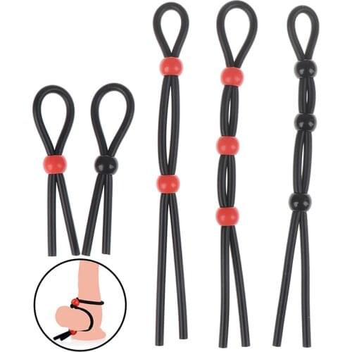 Penis Binding Rope Scrotum Ring Sex Toys For Men Ejaculation Delay Cock Ring For Woman Clitoris Stimulator