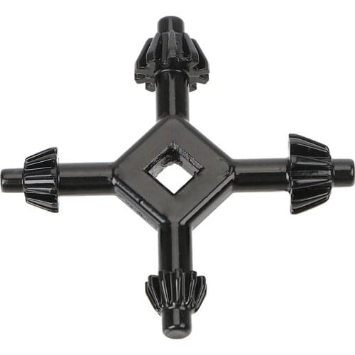 Universal Cross Triangle Key 4 In 1 Electric Wrench Key Hand Drill Chuck Wrench Pistol Drill Multi-function Hand Tool