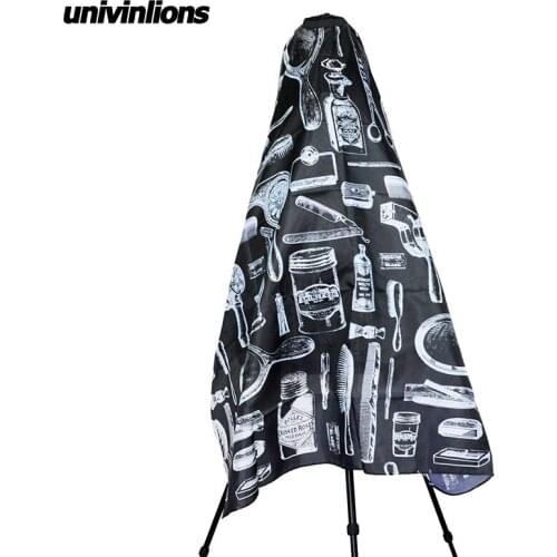 Univinlions 120*150 Hairdresser Cape Gown Cloth Black Scarf Cutting Hair Waterproof Cloth Salon Barber Gown Cape Hairdressing