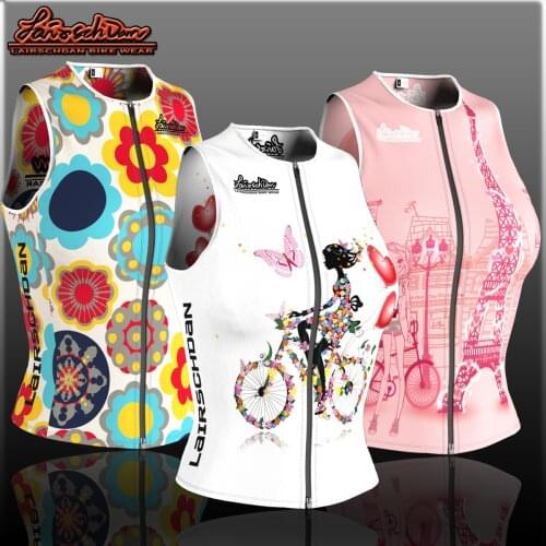 2021 new LairschDan summer sleeveless cycling jersey women mtb bike vest cycling jacket colete ciclismo feminino bicycle gilet