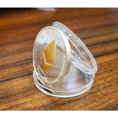 Virtual currency ether two-color metal coin commemorative coin bitcoin tourism foreign trade metal