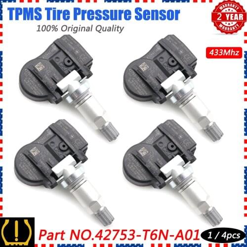 Xuan TPMS 42753-T6N-A01 Tire Pressure Sensor Monitoring System for Honda Odyssey Pilot Ridgeline Acura NSX RDX TLX 433Mhz