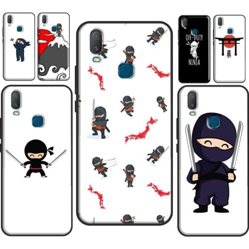 Japan samurai Ninja Warrior Funny Phone Case For Vivo Y1S Y11 2019 Y12 Y15 Y17 Y19 Y20 Y30 Y50 Y91C V17 Neo V20 SE Cover