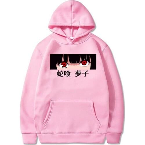 Japanese Anime Kakegurui Jabami Yumeko Hoodie Manga Hoodies Men Women Harajuku Long Sleeved Casual Pullovers Tops SUNOWE