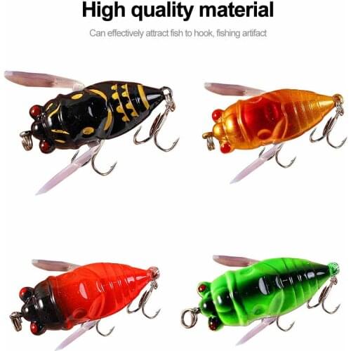 1pcs Bionic Cicada Hard Bait Fishing Lure 5cm/6g Simulation Minnow Fishing Wobblers Crankbait Pesca Insect Fishing Tackle