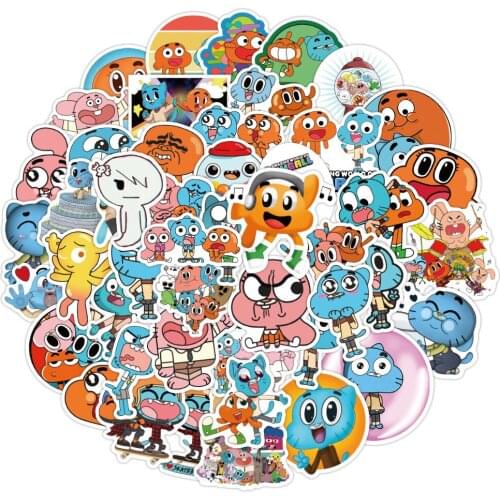 10/50pcs/Set Cartoon The Amazing Cat Stickers Decal For Guitar Laptop Luggage Car Fridge Graffiti Stickers
