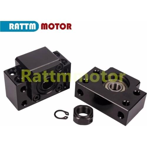 10sets SFU1604/1605/1610 Ballscrew end support BK12 with ball bearing + BF12 for CNC Router Milling machine