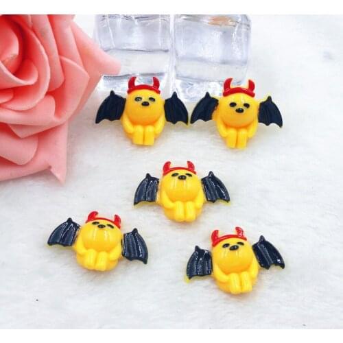 10pcs/lot flat back resin bat colors DIY resin cabochons accessories