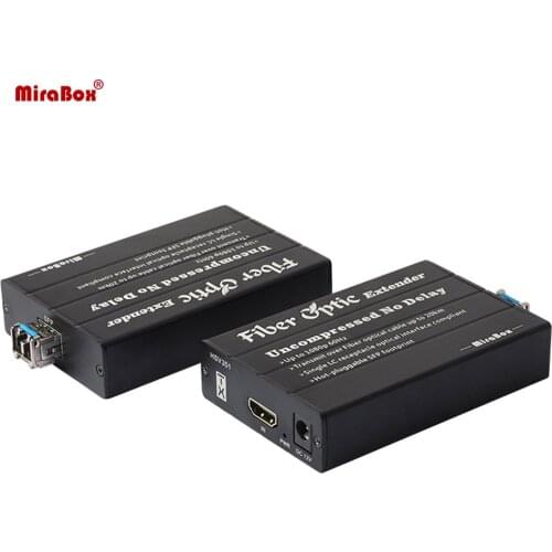 1080P HDMI Fiber Optic Video Extender SFP LC SC Interface No Latency 20Km HDMI Extender over Fiber