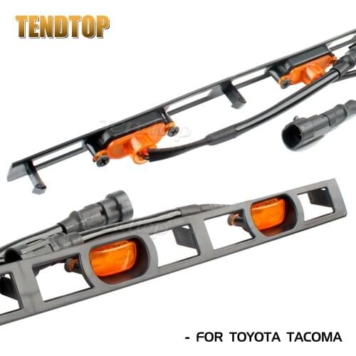 4Pcs For Toyota Tacoma 2012-2015 Car Front Bumper Hood Indicator Grille LED Signal Light Replacement Facelift Car Assessories
