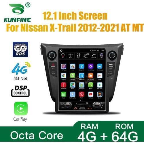 Tesla Screen Octa Core 4GB RAM 64GM ROM Android 10.0 Car DVD GPS Player Deckless Car Stereo For Nissan X-Trail 2012-Now MT Radio