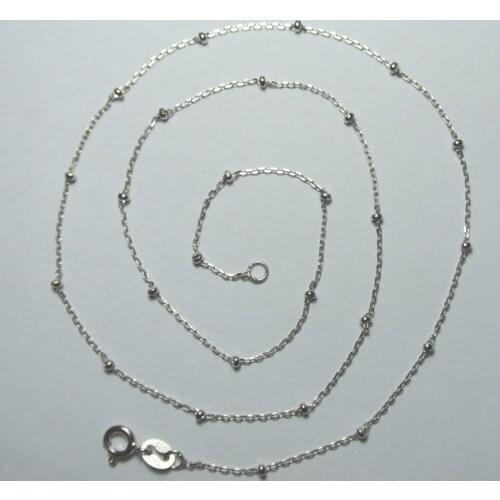 Sterling Silver Chain Jewelry Wholesale Genuine Pure 925 Silver Chains Necklaces for women Special Design O Shape Link Chain