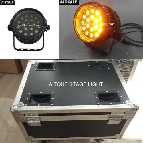 Flight Case)led par 18x18w wash light par led zoom rgbwa uv 6in1 wash light ip65 led par 64