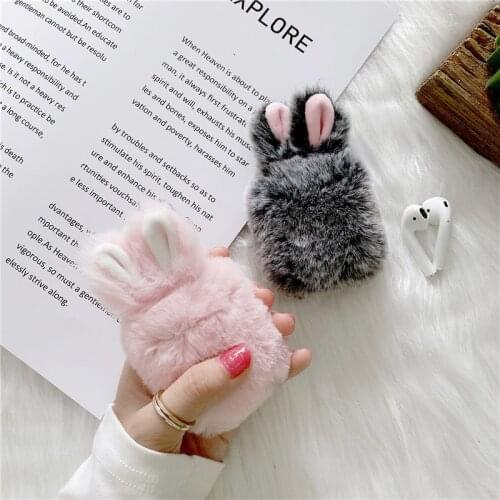 3D Cute Plush Rabbit Headphon Case For Airpods Pro 2 3 1 Cases Skin Protection For Air Pods Airpod 2 Pro Earpods Airpots Cover