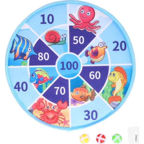 Children Ball Target Toy Sticky Target Balls Dart Board Game Parent Child Interaction Toy Set Kids Gift