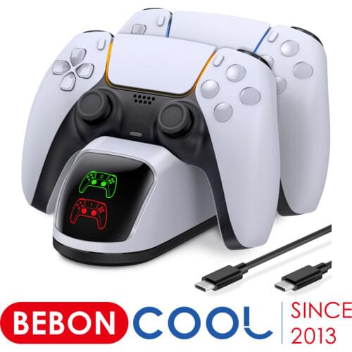 Dual Fast Charger For Playstation5 Controller Charger For PS5 Type-C Charging Dock Station For Sony Playstation5 Accessories