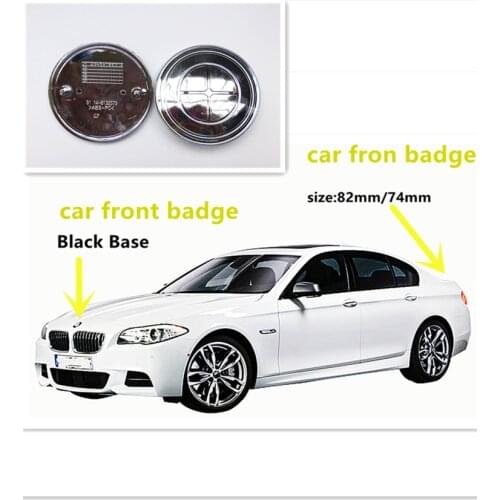 1pcs 82mm 74mm 78mm black and White, blue and White front/rear boot badges hood trunk Emblem logo 51148132375