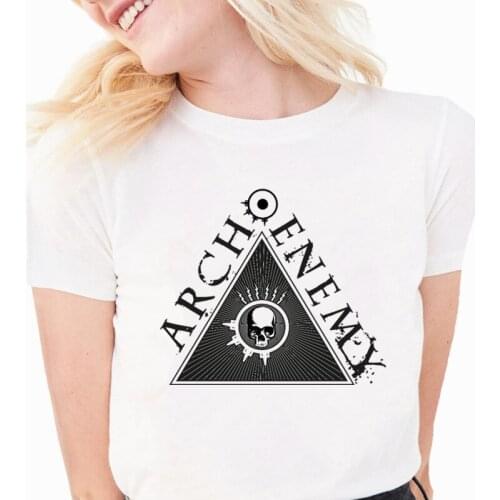 Arch Enemy Death Metal Band T-shirt Casual Cute Print T Shirt Summer Harajuku O Neck Short Sleeved Tops Style Top Tees