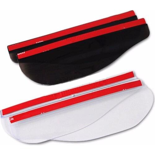 2Pcs Car Side Mirror Waterproof Visor Rain Eyebrow Auto Car Rear View Side Rain Shield Flexible Protector Car Rainproof Cover