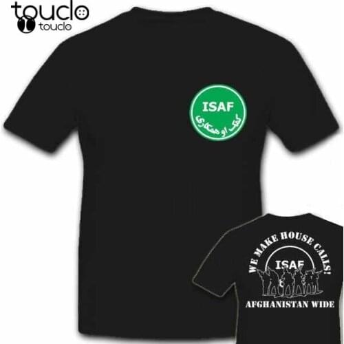 Summer Cotton Tee Shirt Isaf We Make House Calls Afghanistan Wide International Security - T Shirt Fashion T-Shirt