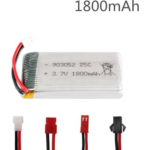 3.7v 1800mAh lipo Battery for KY601S SYMA X5 X5S X5C X5SC X5SH X5SW X5HW X5UW M18 H5P HQ898 H11D H11C Helicopter battery