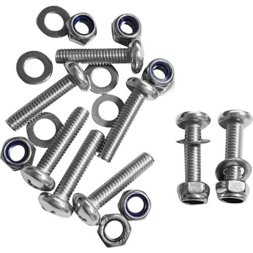 Maine 8 Pieces Dinghy Kayak Canoe Boat Stainless Steel Screws Nuts Washers Hardware Kit for Vehicle Fishing Boat Accessory Tool