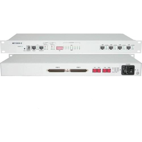 MST155C8-D Multi-Service Fiber Optic Multiplexer 8E1 4*RJ45 Single Mode Dual core SC 20KM AC power supply