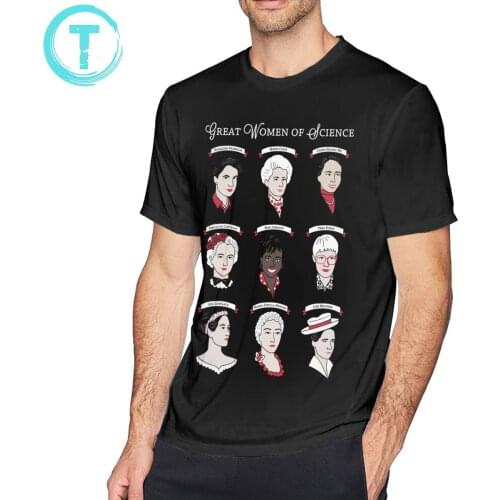 Marie Curie T Shirt Great Women Of Science T-Shirt XXX Short-Sleeve Tee Shirt Fun Printed Male Casual Tshirt