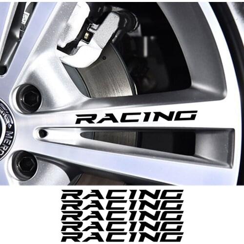 Car Wheels Rim Stickers Wrap Sheet Accessories For Mitsubishi Lancer Renault Clio Peugeot Opel Astra Mazda Demio Nissan Micra