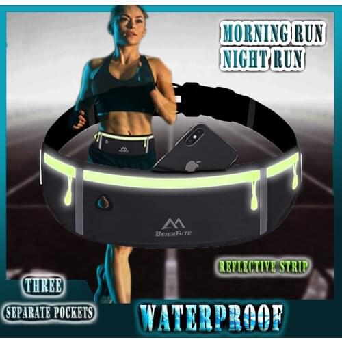 K263 Sports And Leisure Waist Bag Running Mobile Phone Bag For Men And Women Multifunctional Outdoor Waterproof Invisible