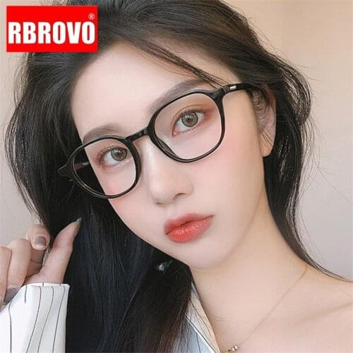 RBROVO 2021 Anti-blue Light Glasses Frame Women Round Clear Glasses Women/Men Computer Glasses Women Monturas De Lentes Hombre